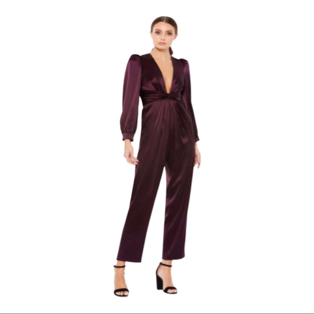Mac Duggal Deep Purple Jumpsuit